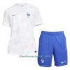 Conjunto (Camiseta+Pantalón Corto) Francia Segunda Equipación Mundial 2022 - Niño